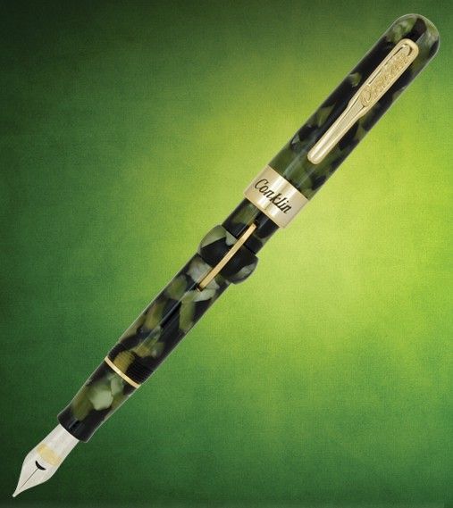 fountain-pens-and-famous-authors-conklin-crescent-filler-green