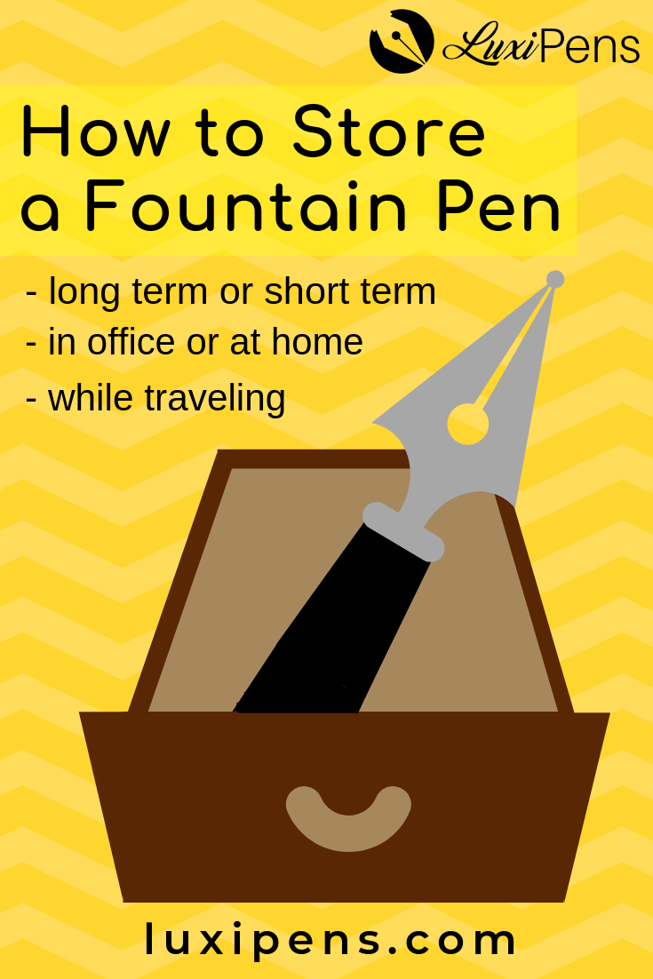 How to Store a Fountain Pen Pinterest