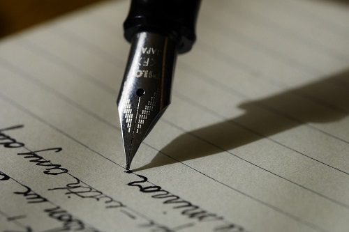 Writing With Fountain Pen