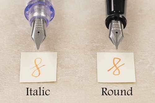 Italic Vs Round Fountain Pen 