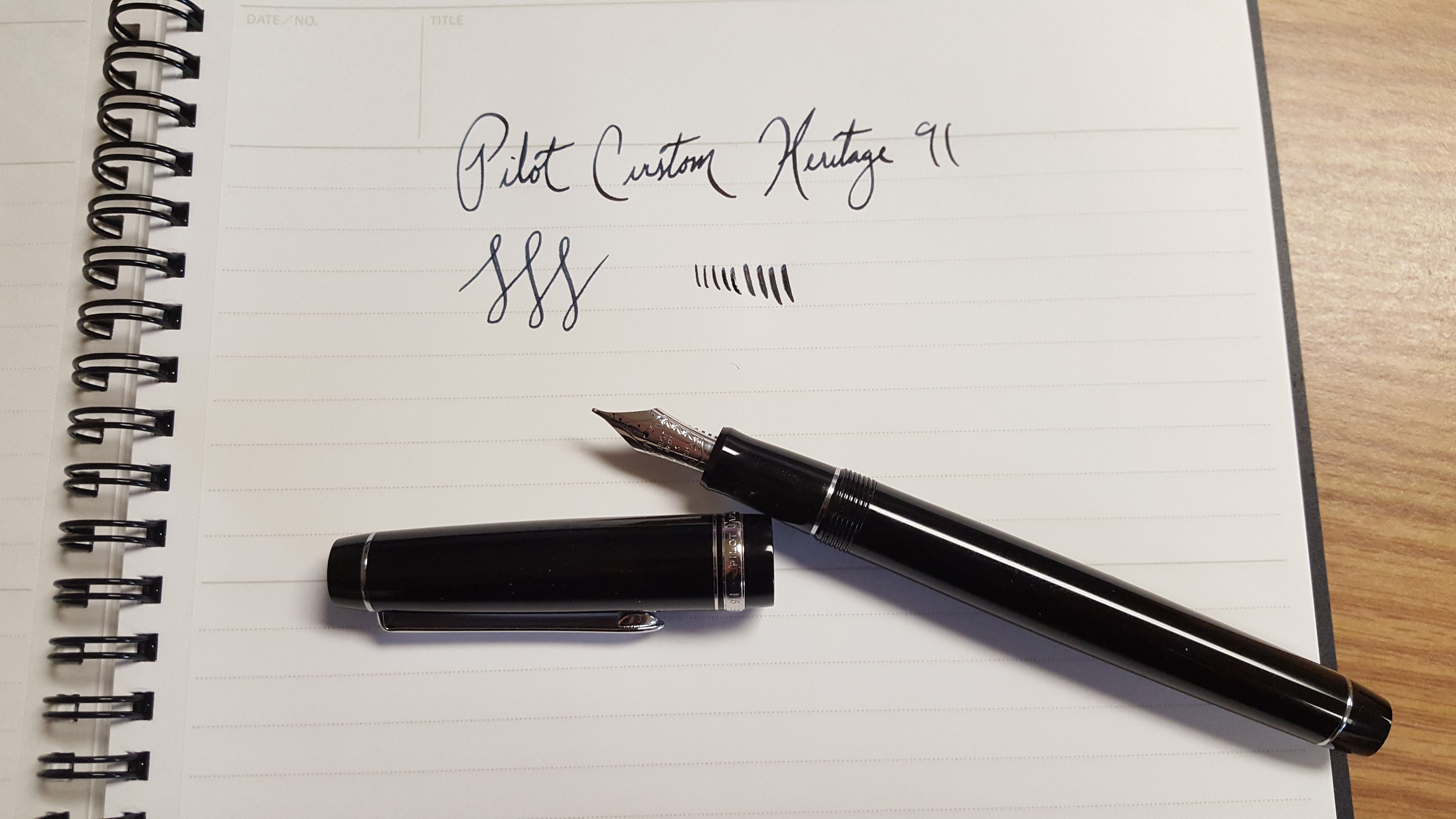 pilot-custom-heritage-91-fountain-pen-review-notebook